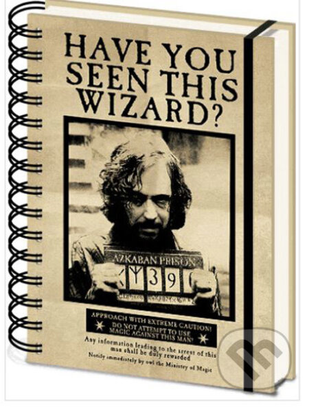 CurePink 3D proměňovací A5 blok-zápisník Harry Potter: Sirius & Harry 14,8 x 21 cm kroužková vazba SR72657