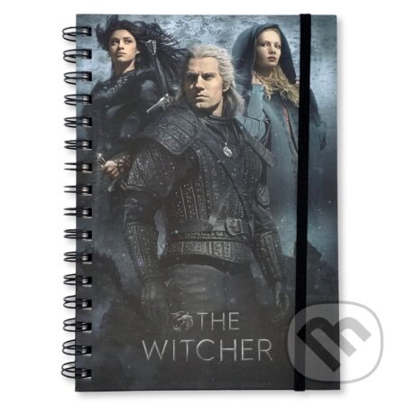 CurePink Blok s kroužkovou vazbou Netflix The Witcher Zaklínač Connected By Fate A5 21 x 14,8 cm SR73545