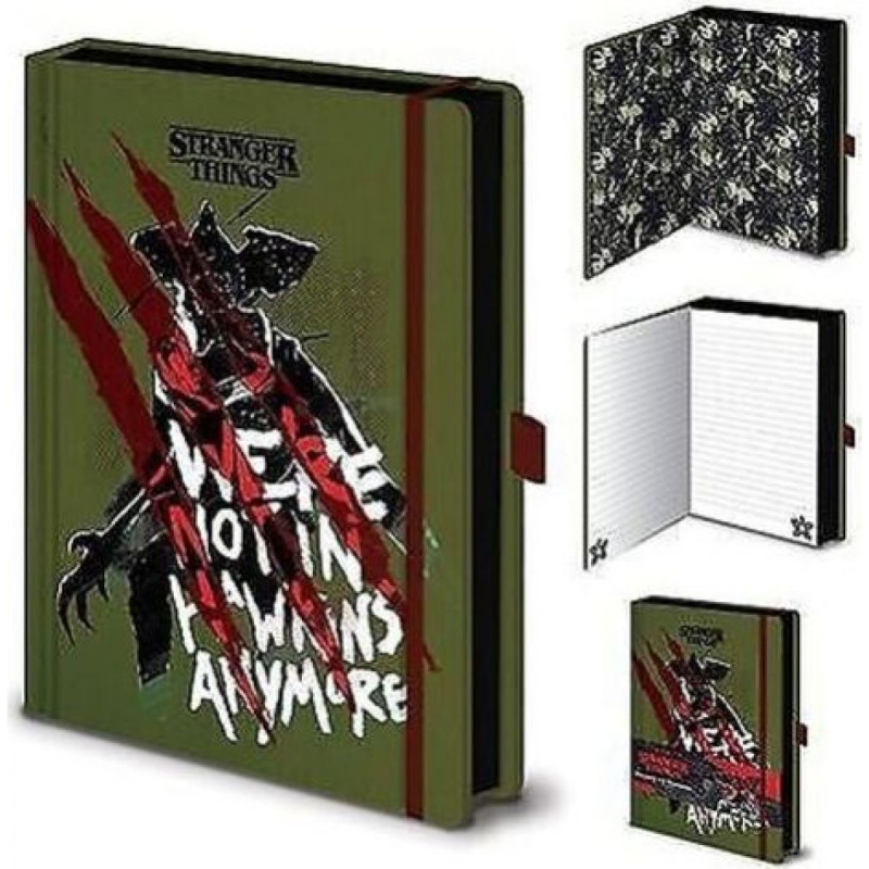 CurePink Poznámkový A5 blok Netflix Stranger Things Not in Hawkins 14,8 x 21 cm SR73806