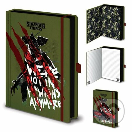 CurePink Poznámkový A5 blok Netflix Stranger Things Not in Hawkins 14,8 x 21 cm SR73806