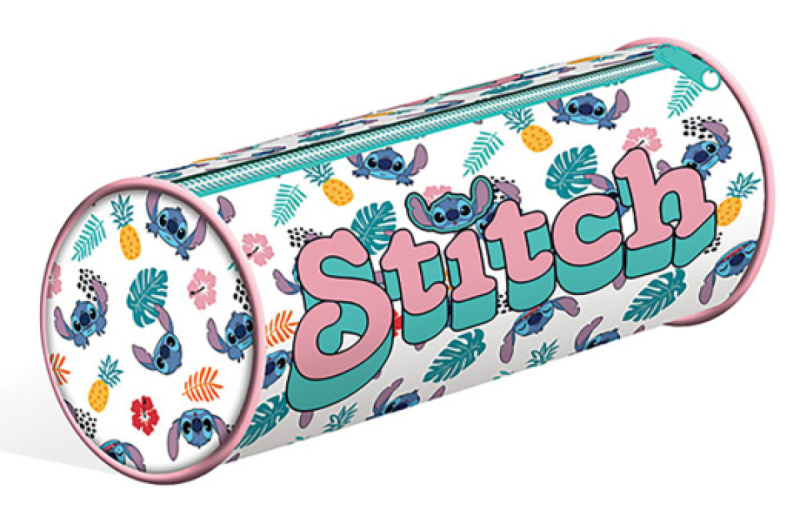 Kulatý penál Lilo a Stitch bílý