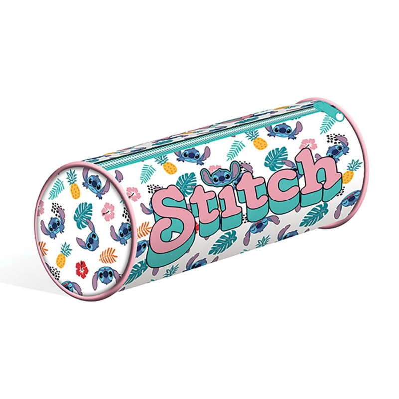 Kulatý penál Lilo a Stitch bílý