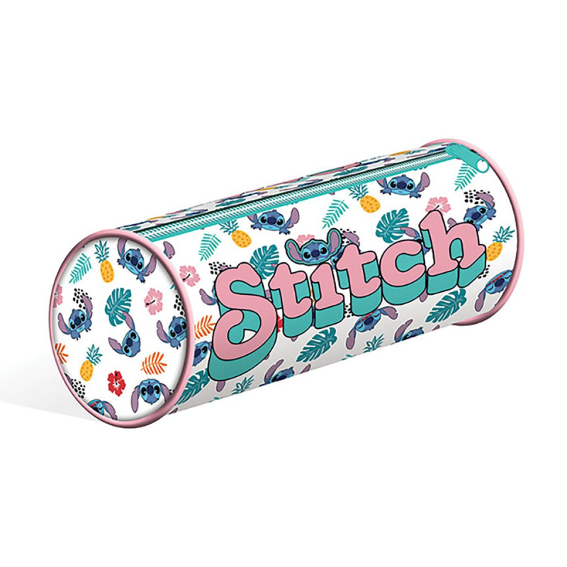 Kulatý penál Lilo a Stitch bílý