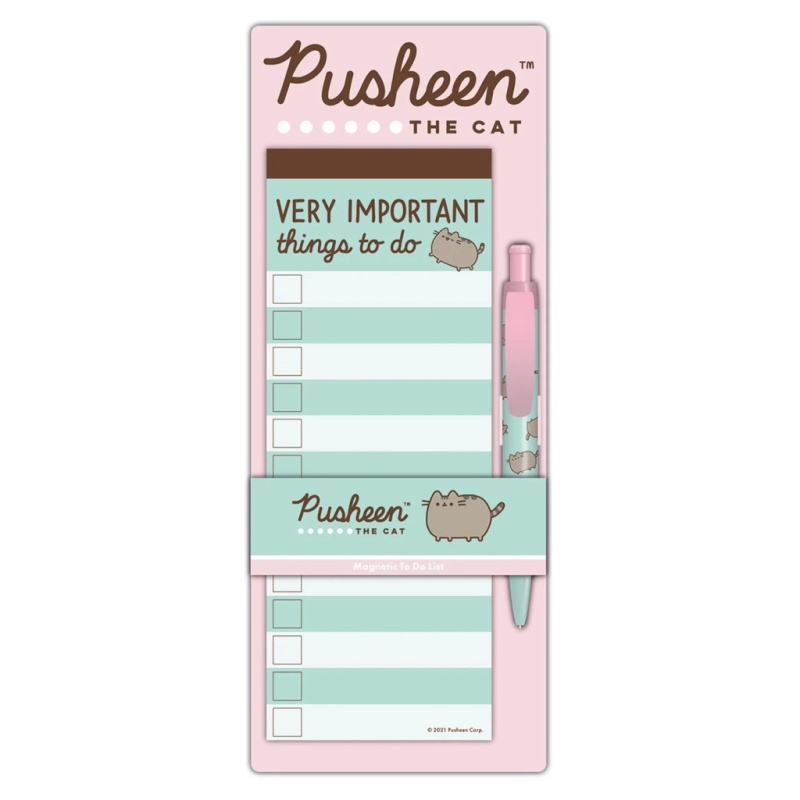 Pusheen blok na poznámky s magnetem a propiskou