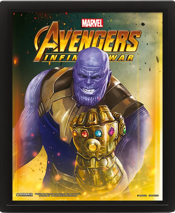 Avengers : Thanos - 3D Obraz s rámem 3D Obraz (s rámem)