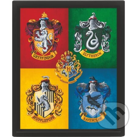 Harry Potter : Erby barevné - 3D Obraz s rámem 3D Obraz (s rámem)