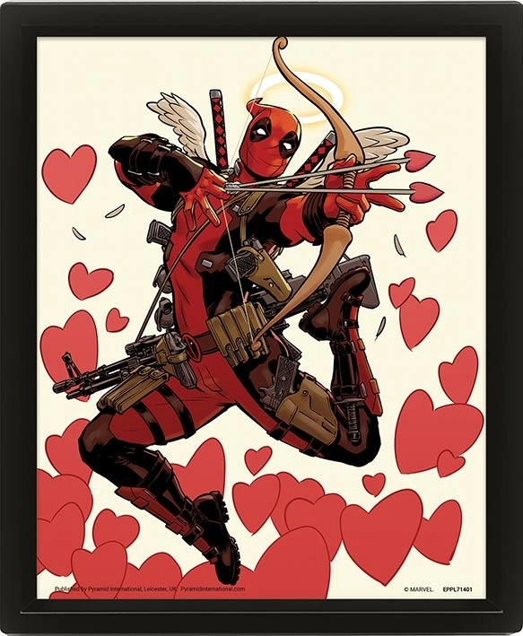 Deadpool : Shooting Love - 3D Obraz s rámem 3D Obraz (s rámem)