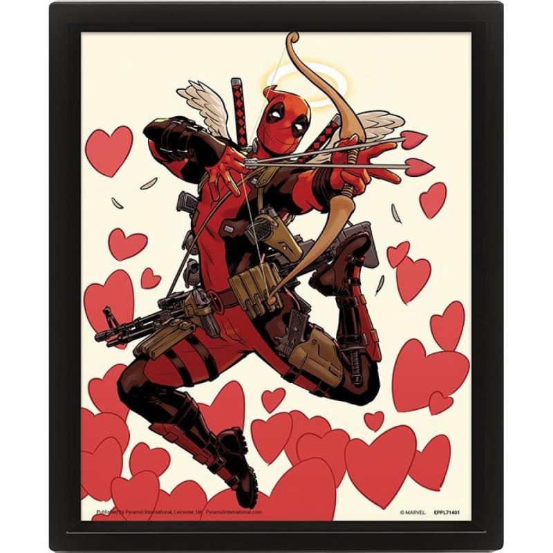 Deadpool : Shooting Love - 3D Obraz s rámem 3D Obraz (s rámem)