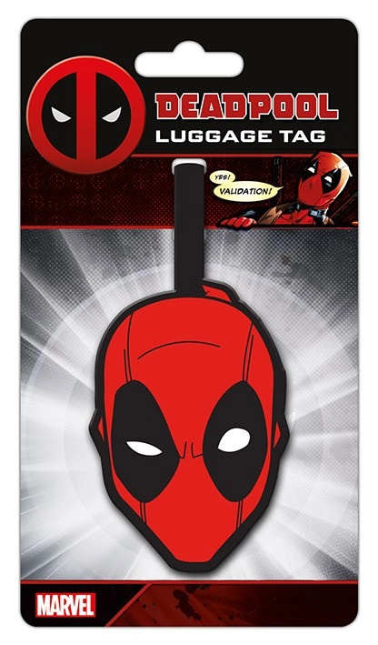 Visačka na zavazadlo Marvel|Deadpool: Head BD