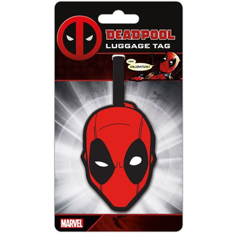 Visačka na zavazadlo Marvel|Deadpool: Head BD
