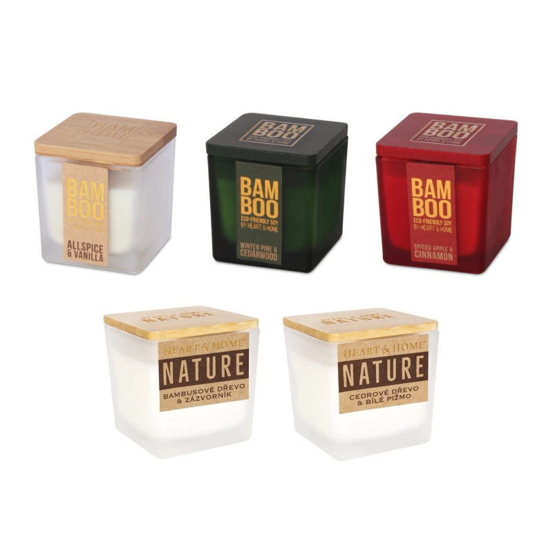 Malá svíčka - Dubové dřevo a vetiver Albi
