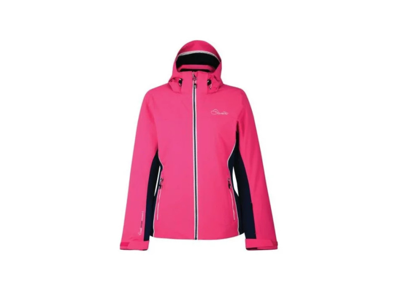 Dámská lyžařská bunda DWP361 INVOKE II - Dare2B fuchsia-modrá 36