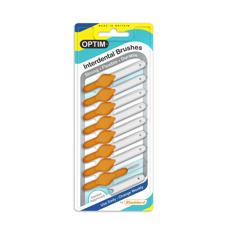 STODDARD Mezizubní kartáček 0,8 mm oranžový 8 kusů