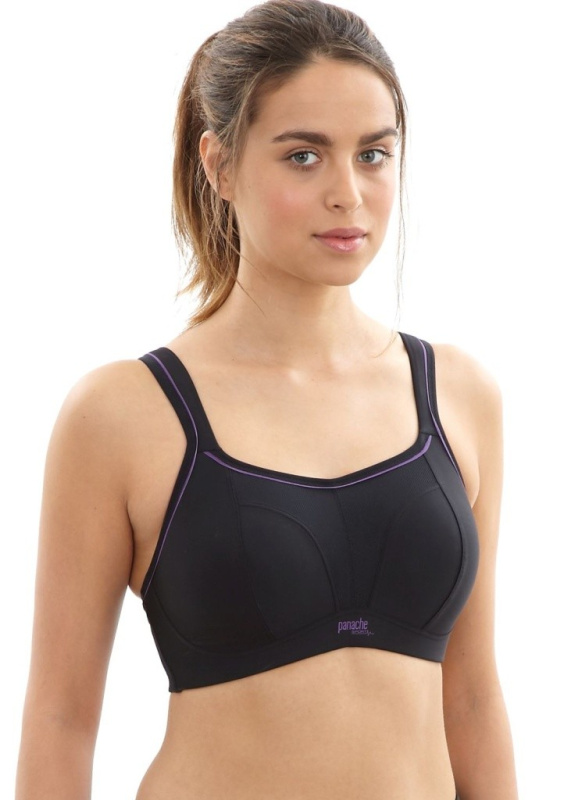 Sportovní podprsenka Panache 7341 Barva: Černá, Velikost: 65G
