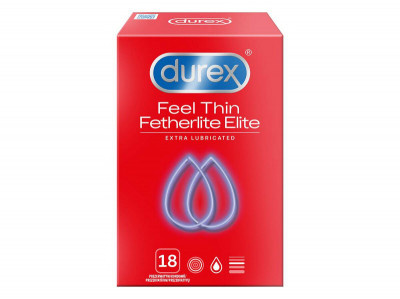 Prezervativ DUREX Feel Thin Extra Lubricated 18ks