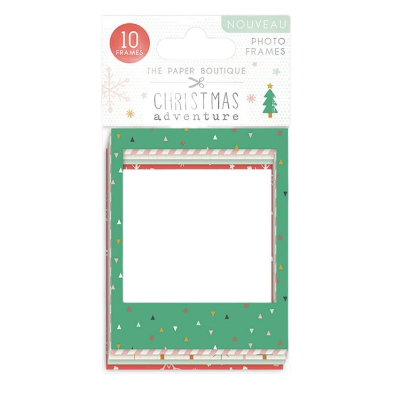Papírové rámečky na fotografie Christmas adventure mix barev (10ks)