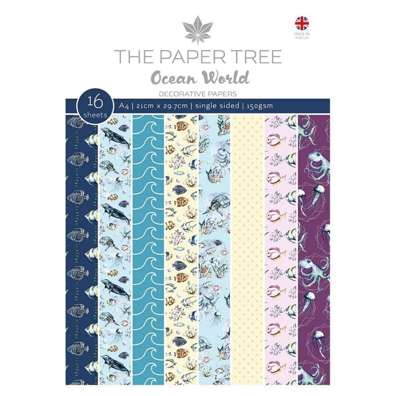 Sada jednostranných papírů A4 (16ks) - Ocean World č.1209