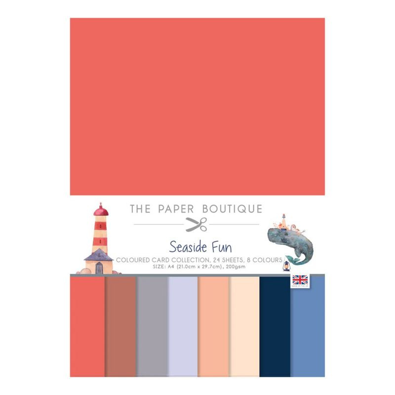 Sada jednostranných papírů A4 (24ks) - Seaside Fun