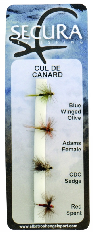 Secura flyfishing mušky cul de canard 4 ks