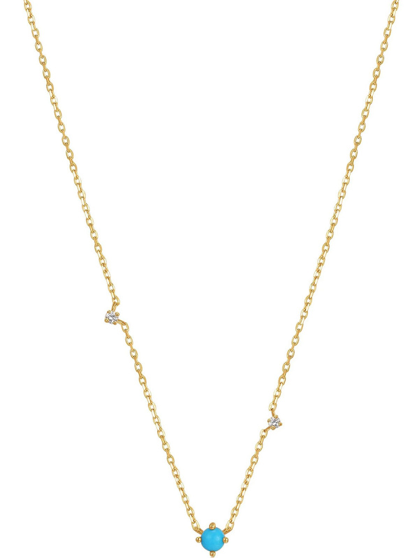 Ania Haie NAU001-02YG Ladies Necklace - Terquoise & Sapphire