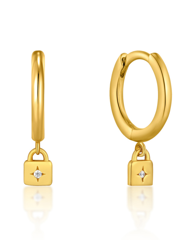 Ania Haie E032-01G Creoles - Underlock & Key