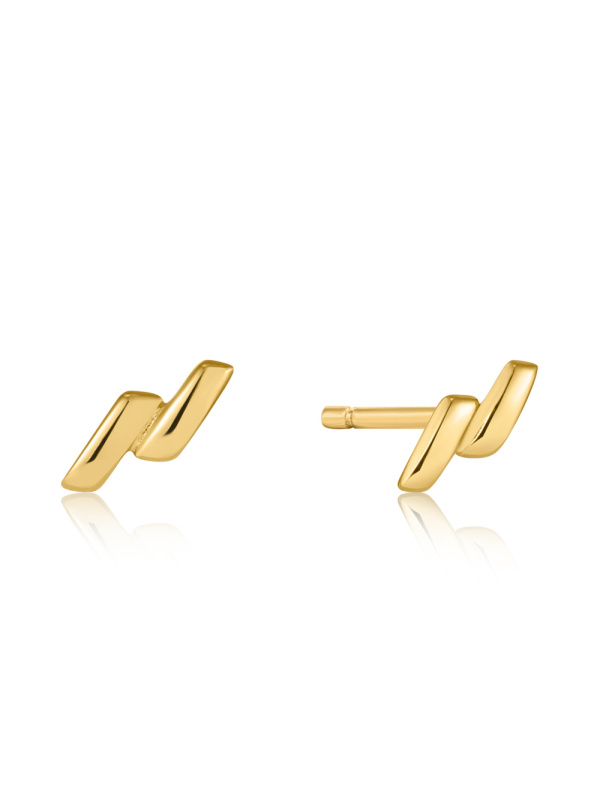 Ania Haie E038-01G Earrings - Smooth Twist