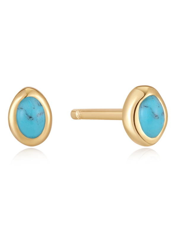 Ania Haie E044-01G Earrings - Turquoise Wave