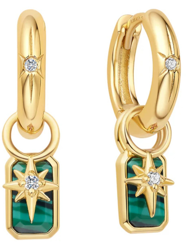 Ania Haie EST048-06 Hoop Earrings North Star + 2 x 2-Pendant Set