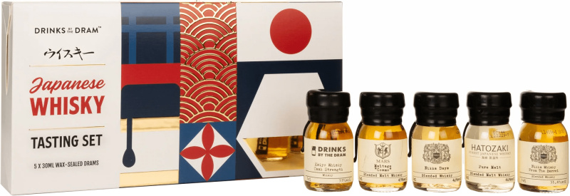 Drinks by the Dram Japanese Whisky Tasting Set 42,6% 0,15l (dárkové balení kazeta)