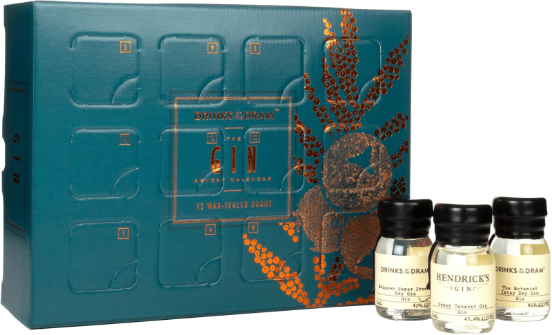 Drinks by the Dram 12 Dram Premium Gin Collection 44,4% 0,36l (dárkové balení kazeta)