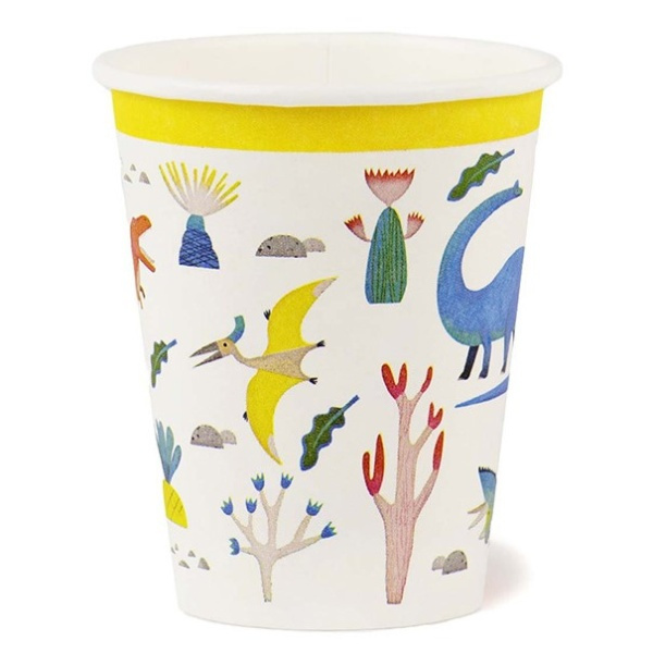 Moje Party KELÍMKY papírové Dinosauři barevní 250ml 8ks