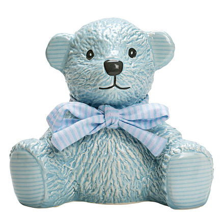 HAB medvěd HUG a BOO modrý malý - kasička (12,5 cm) Suki Gif