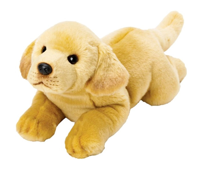 Plyšový pes Labrador v leže 38 cm