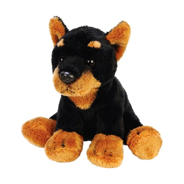 Plyšový pes doberman