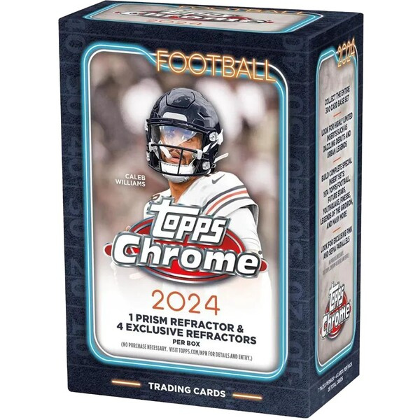 Topps 2024 Chrome Football Blaster box NFL