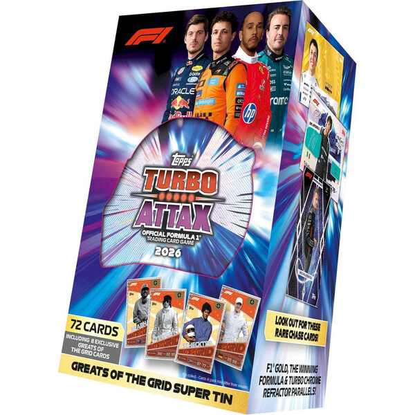 2026 Topps Turbo Attax F1 Formule 1 Super Tin - Greats of the Grid