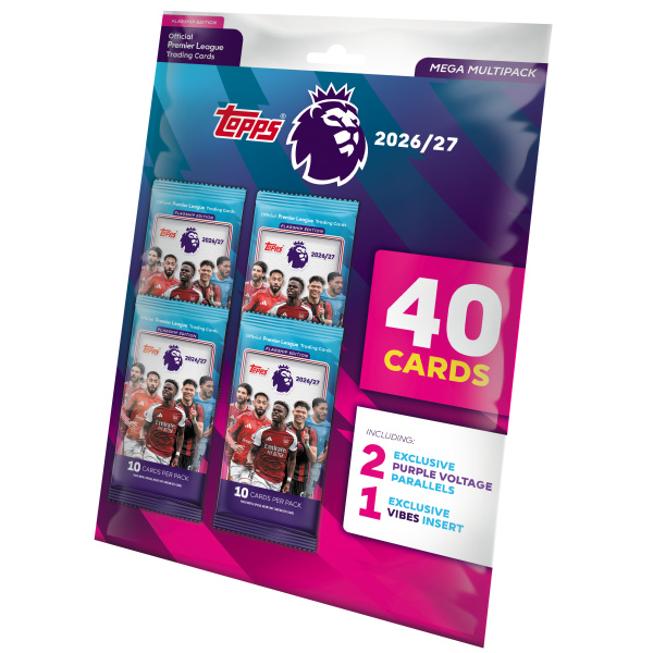 2026-2027 Topps Flagship Premier League Mega Multipack - fotbalové karty