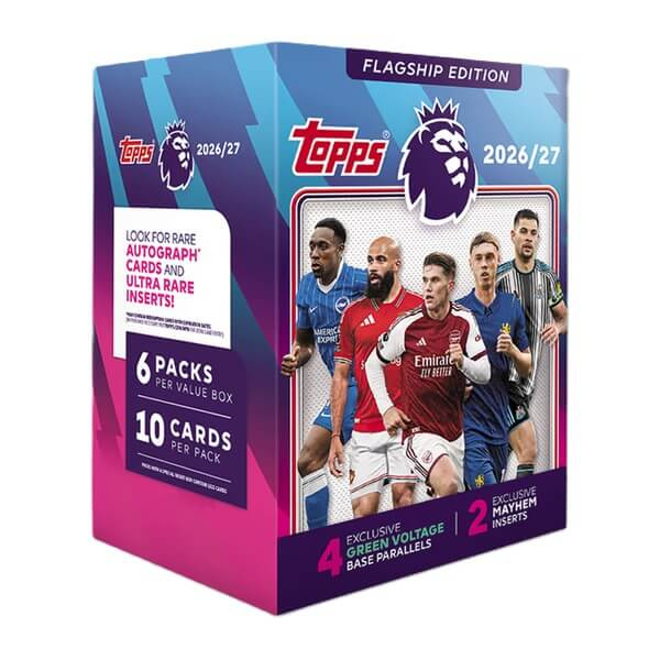 Fotbalové karty Topps Flagship Premier League 2026/27 Trading Cards - Value Box