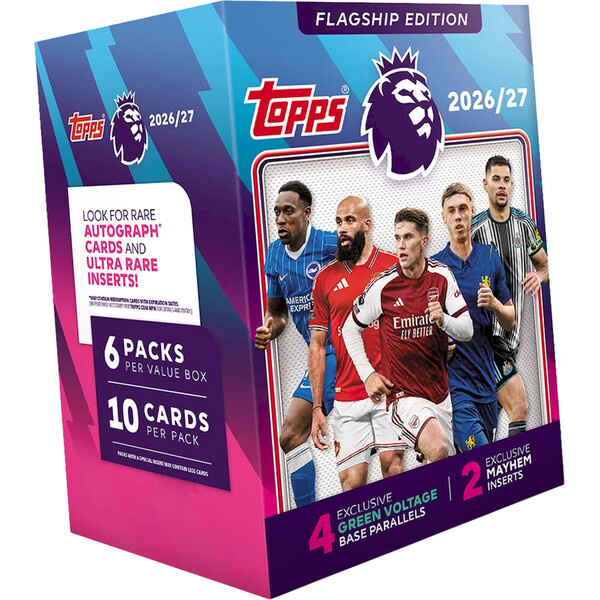 Fotbalové karty Topps Flagship Premier League 2026/27 Trading Cards - Value Box
