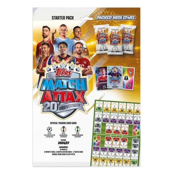 2026-2027 Topps Match Attax Starter Pack - fotbalové karty