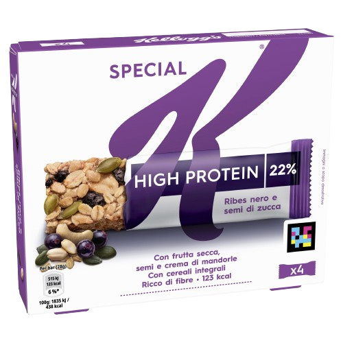 Kellogg's proteinová tyčinka rybízová (Special K Barrette Protein Ribes 4x28g) 112g