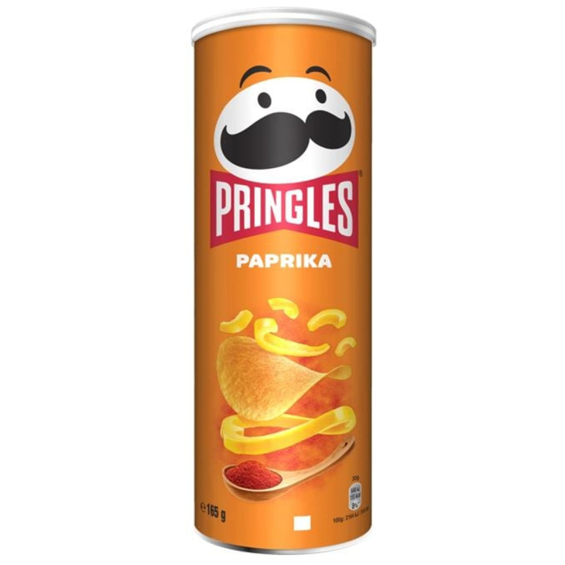 Pringles - slané snacky - Paprika, 165 g