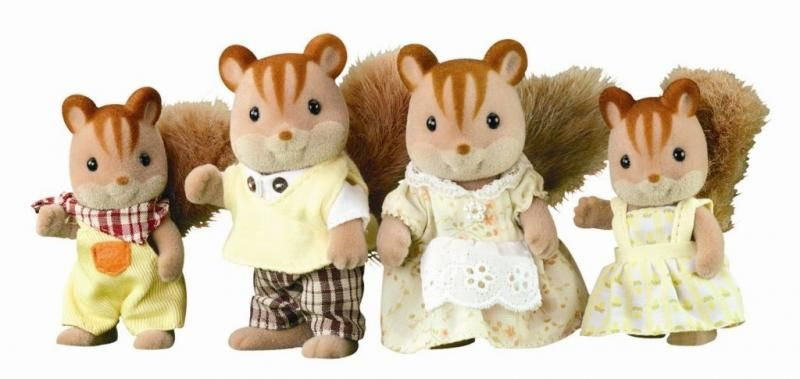 Sylvanian Families - Rodina veverek oříškových, 4ks