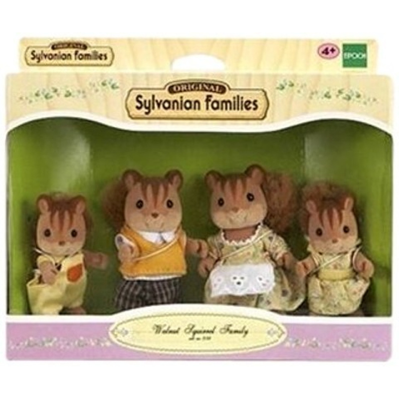 Sylvanian Families - Rodina veverek oříškových, 4ks