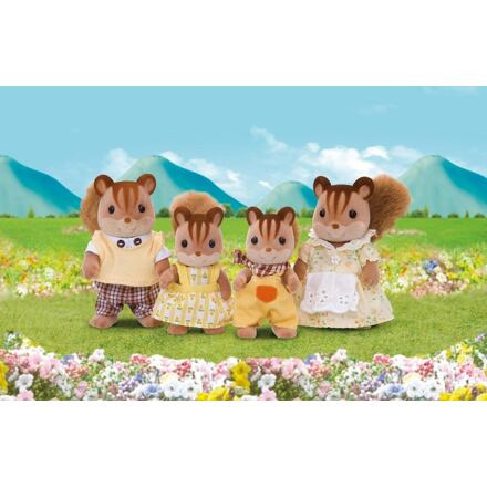 Sylvanian Families - Rodina veverek oříškových, 4ks