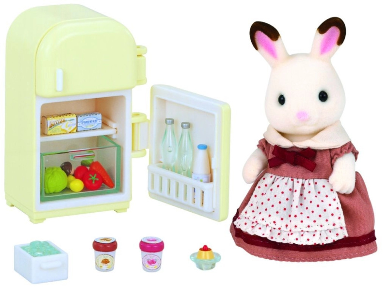 Sylvanian families 5014 maminka čokoládových králíků s ledničkou