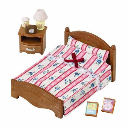 Sylvanian Families Nábytek - dvojlůžko s nočním stolkem
