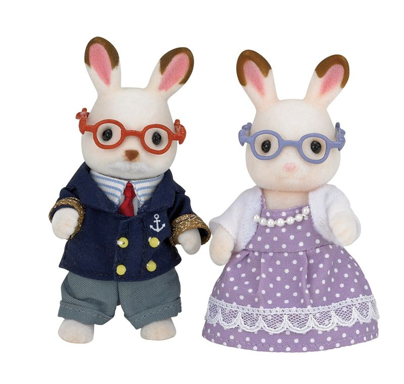 Sylvanian Families - Babička a dědeček "chocolate" králíci