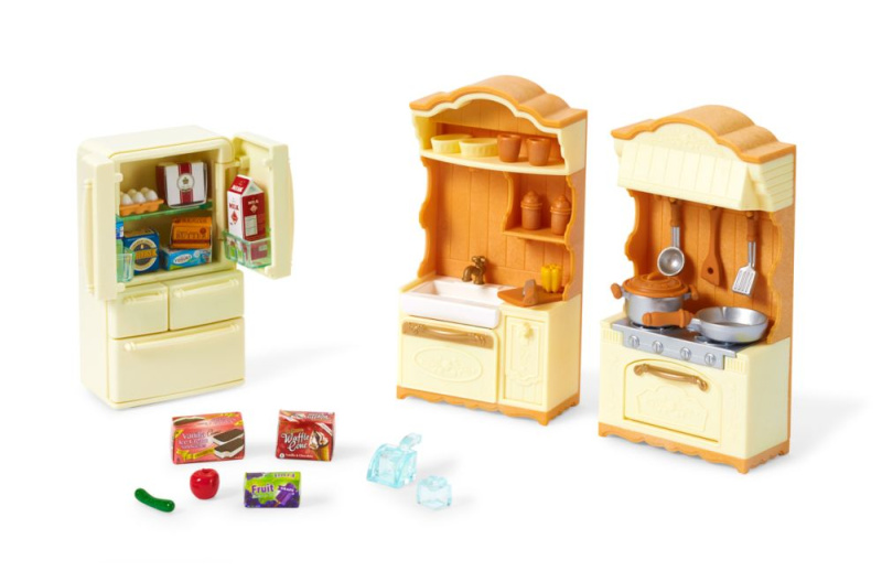 Sylvanian Families Set - kuchyňská linka s ledničkou