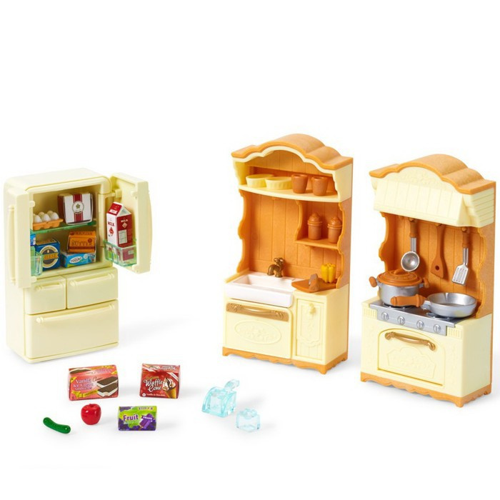 Sylvanian Families Set - kuchyňská linka s ledničkou